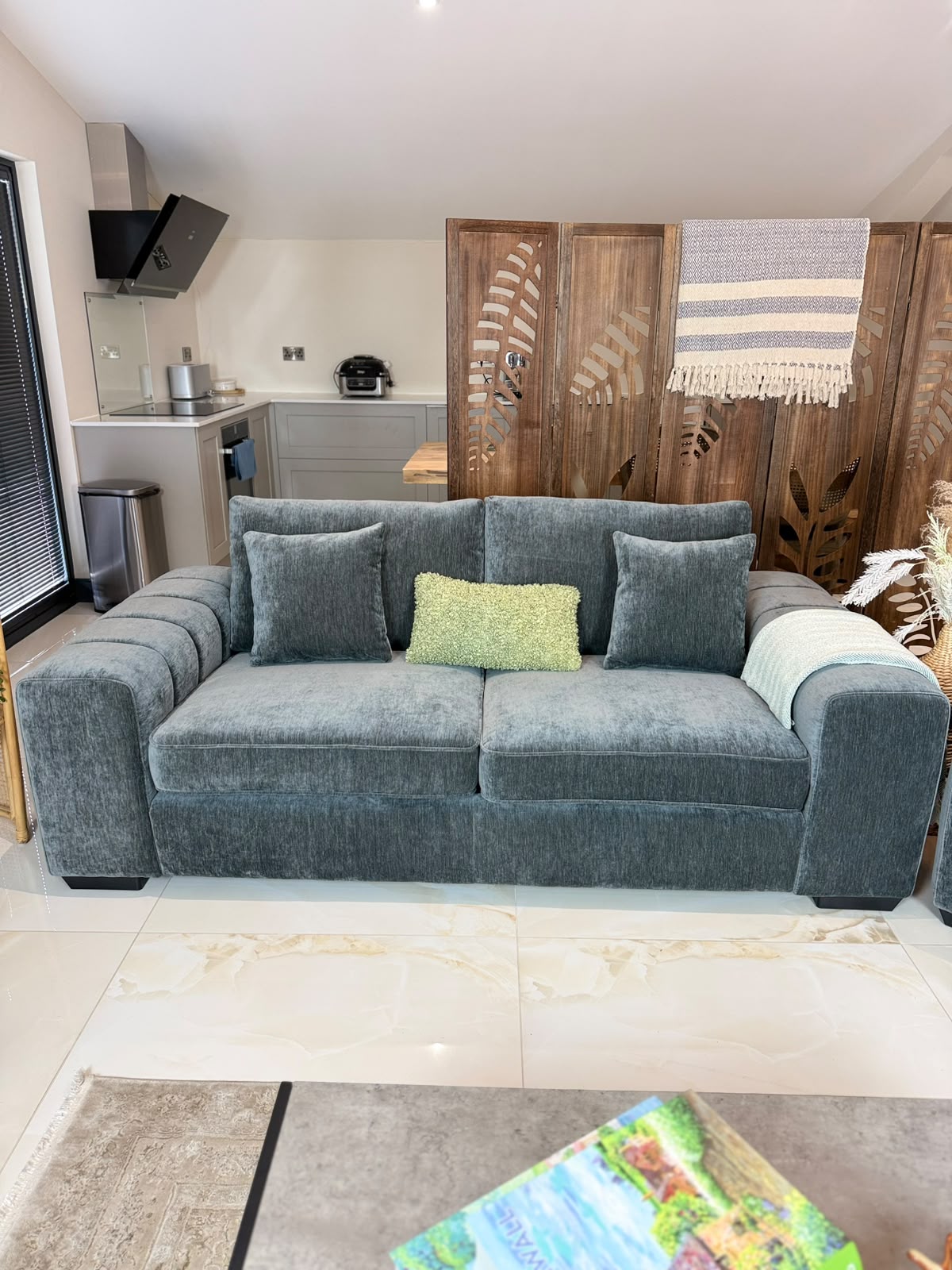 Clover Sofa Grey 3 Seater