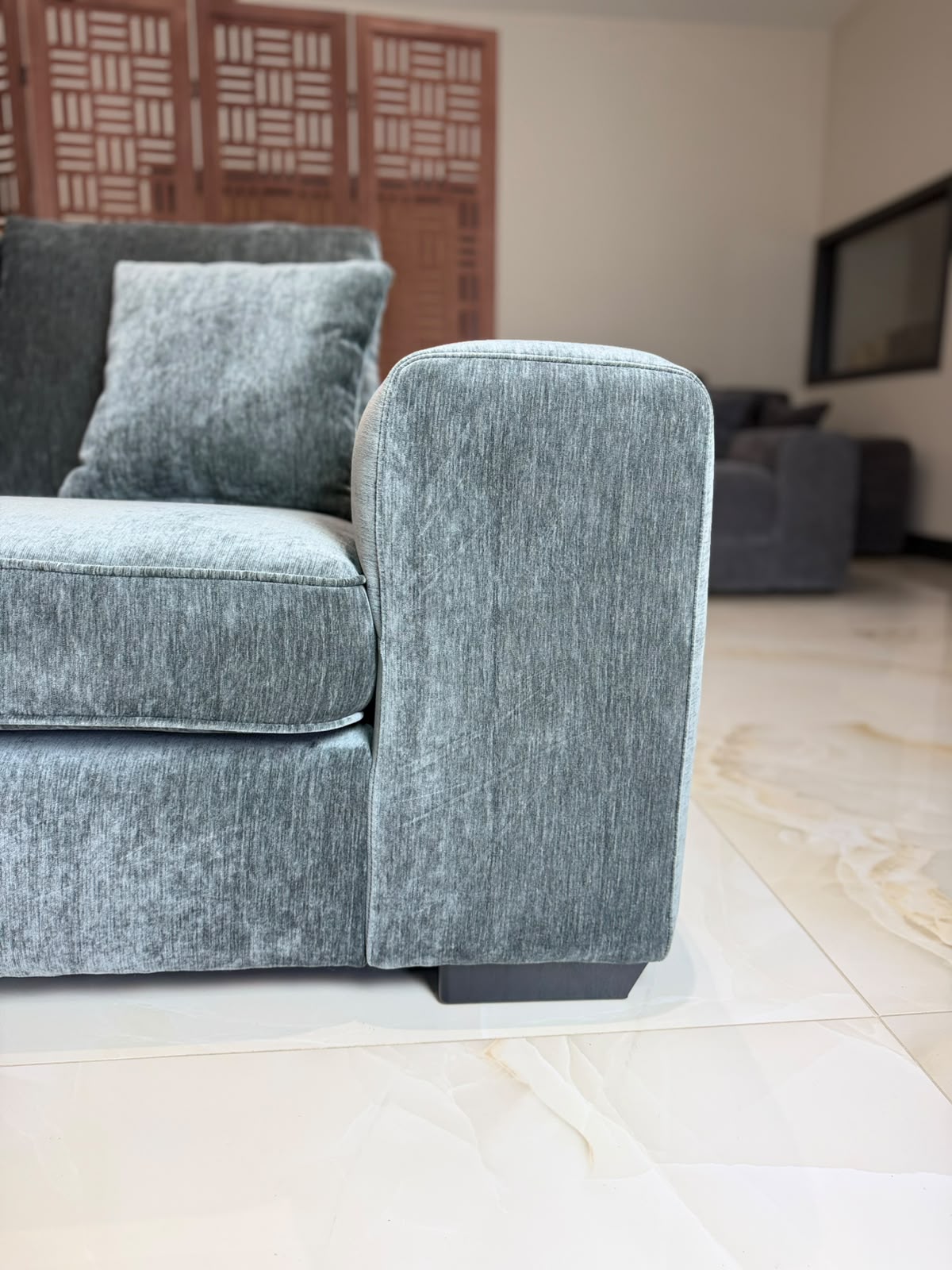 Clover Sofa Grey 3 Seater