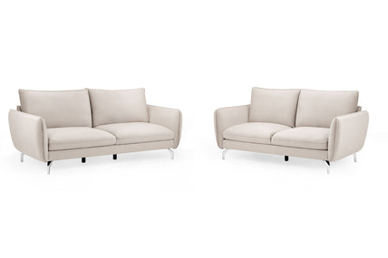 Lavard Sofa Plush Beige 3+2 Set