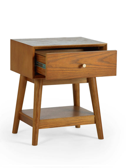 Leif 1 Drawer Side Table Ash