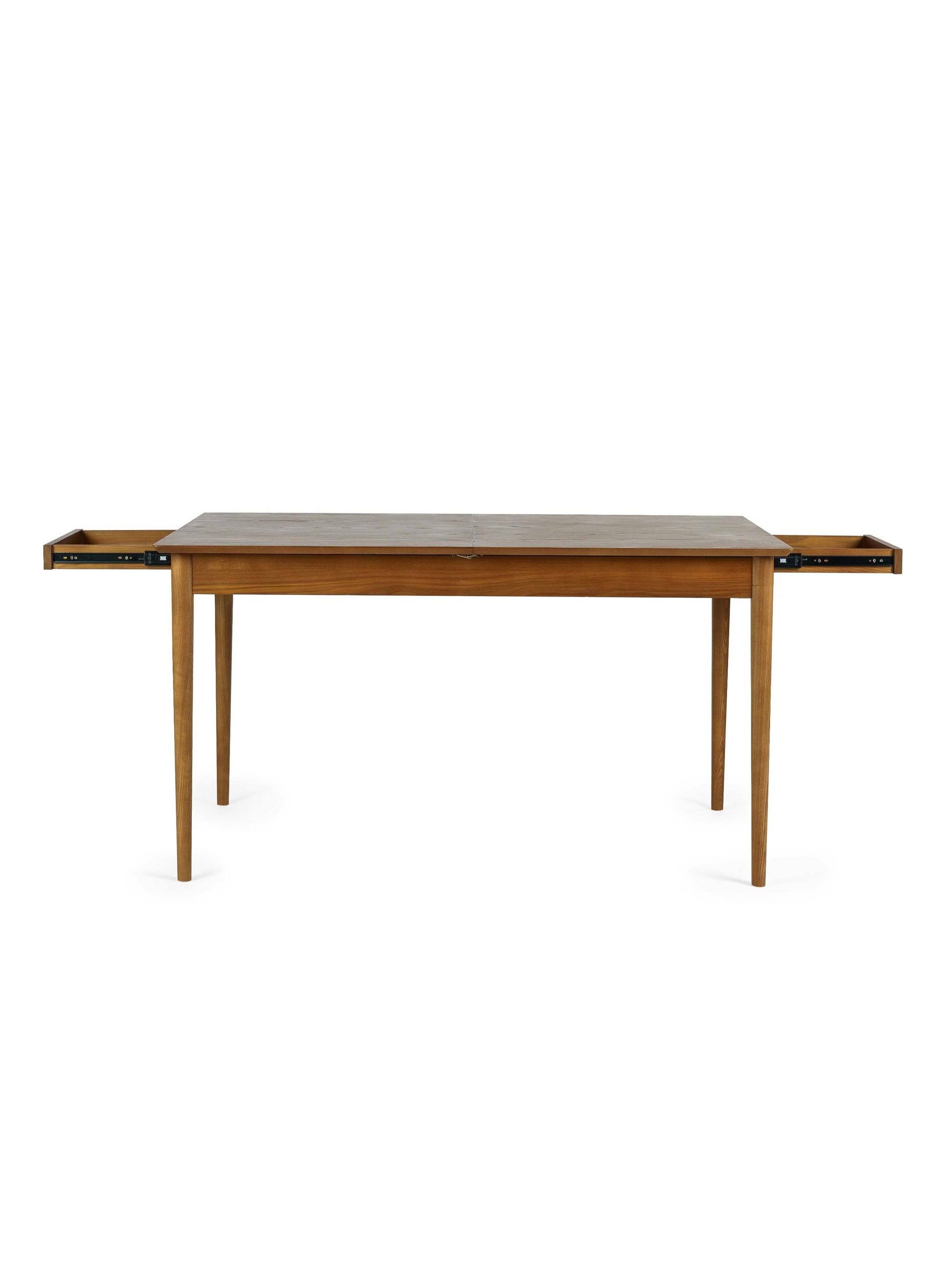 Leif Extending Dining Table With 2 Drawers Ash