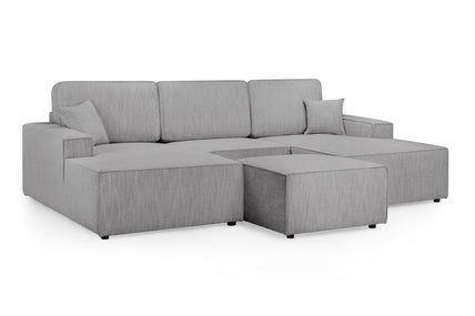 Leo Cinema Sofa Grey U Shape Corner