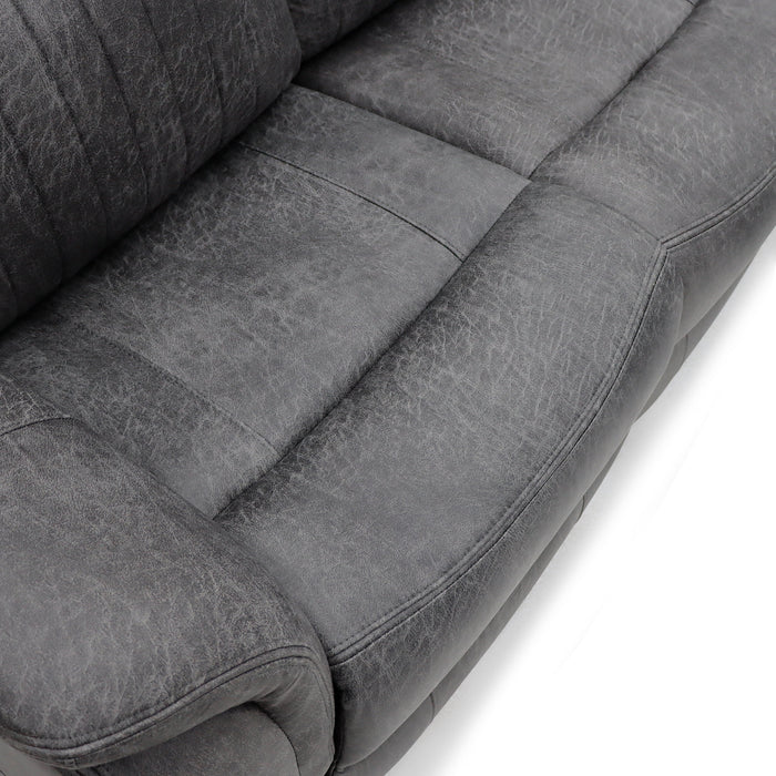 Leon Electric Recliner Sofa Grey 2 Seater
