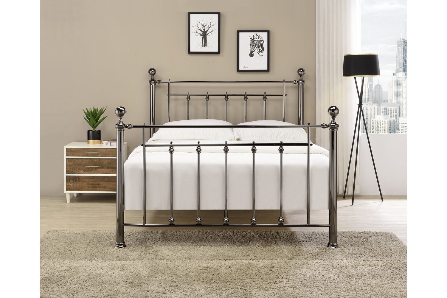 Libra Bed Frame King Black