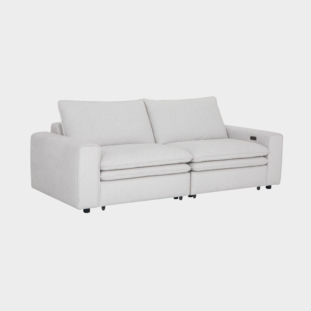 Lilith Electric Recliner Sofa 3 Seater Ivory