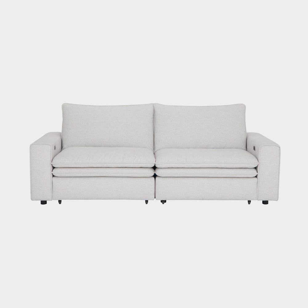 Lilith Electric Recliner Sofa 3 Seater Ivory