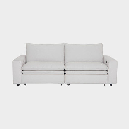 Lilith Electric Recliner Sofa 3 Seater Ivory