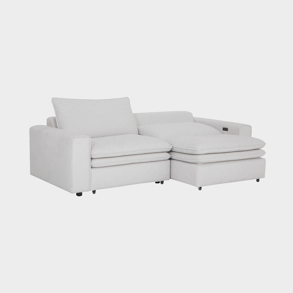 Lilith Electric Recliner Sofa 3 Seater Ivory