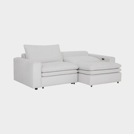 Lilith Electric Recliner Sofa 3 Seater Ivory