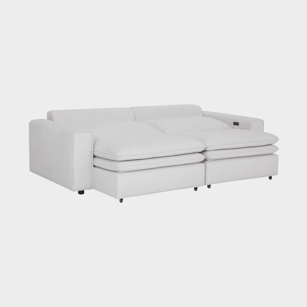 Lilith Electric Recliner Sofa 3 Seater Ivory