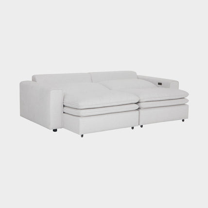 Lilith Electric Recliner Sofa 3 Seater Ivory