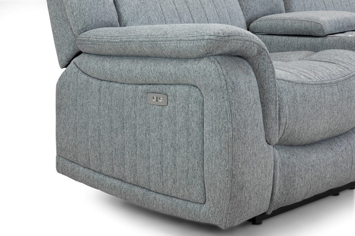 Linden Recliner Sofa Grey 3 Seater Honeypot Furniture