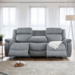 Linden Recliner Sofa Grey 3 Seater