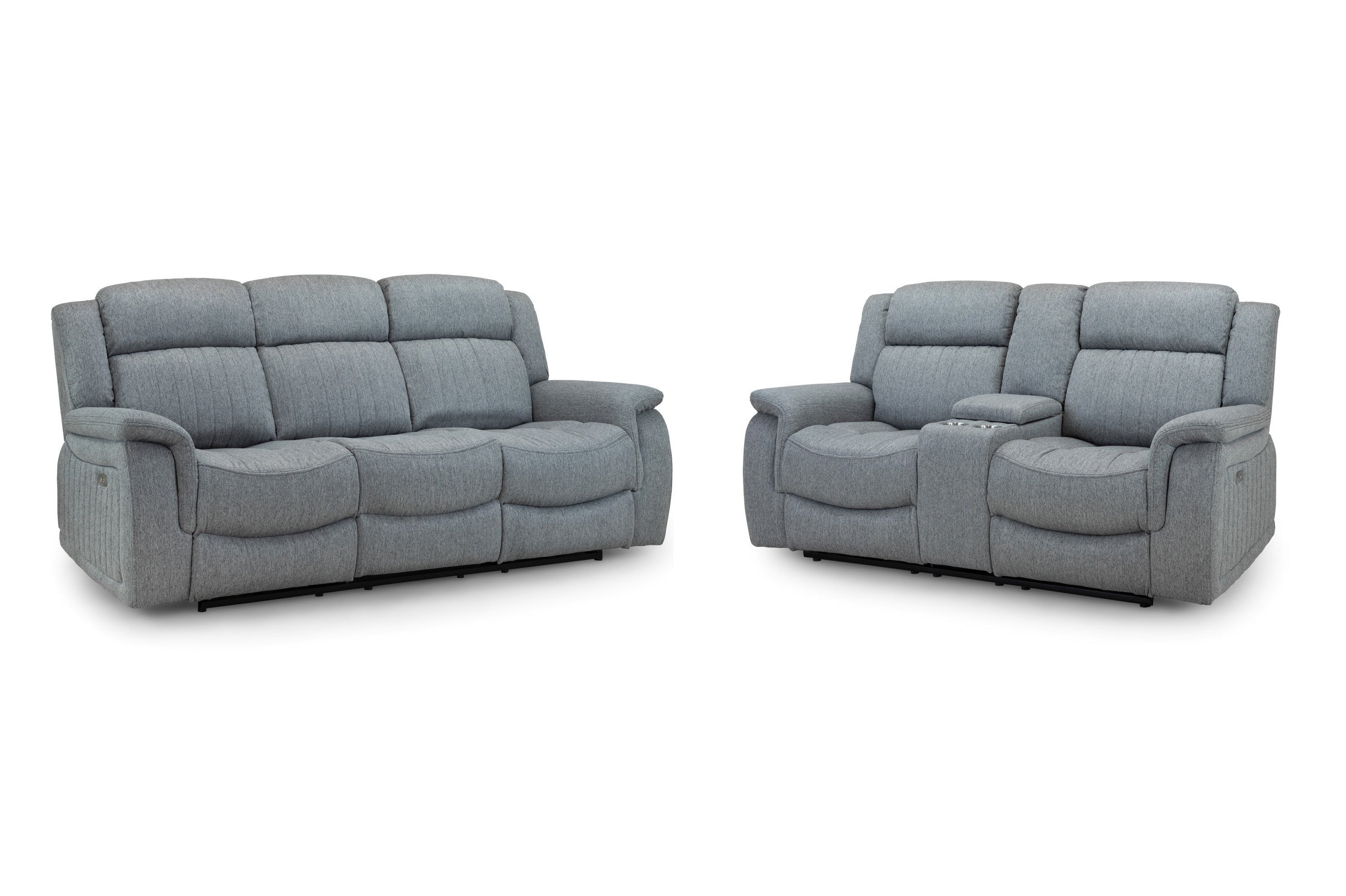 Linden Recliner Sofa Grey 3+2 Set