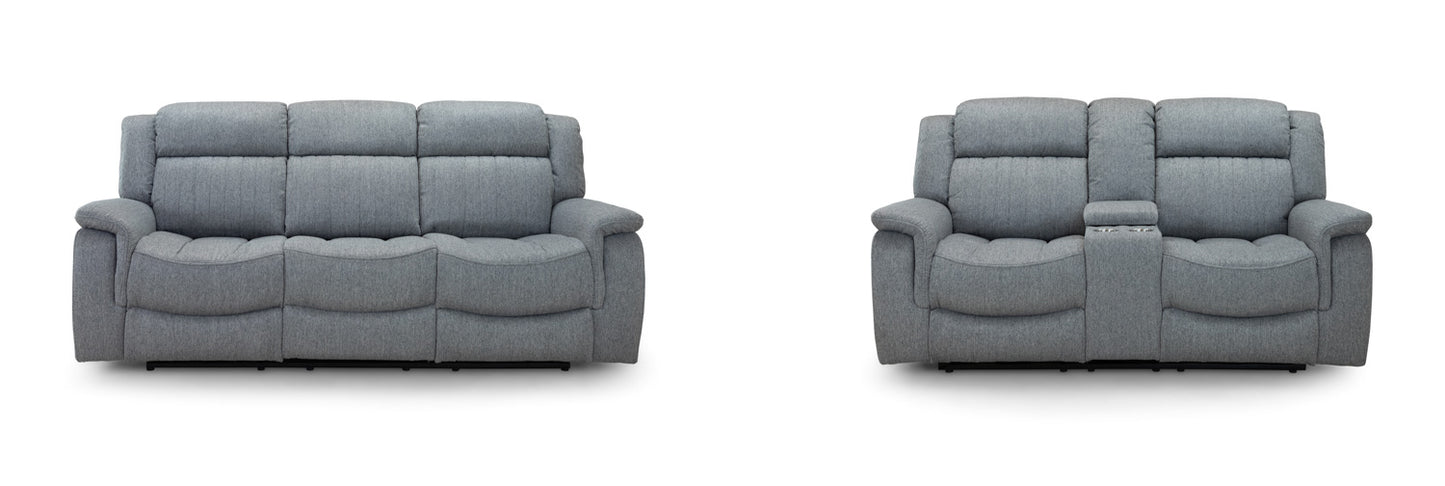 Linden Recliner Sofa Grey 3+2 Set