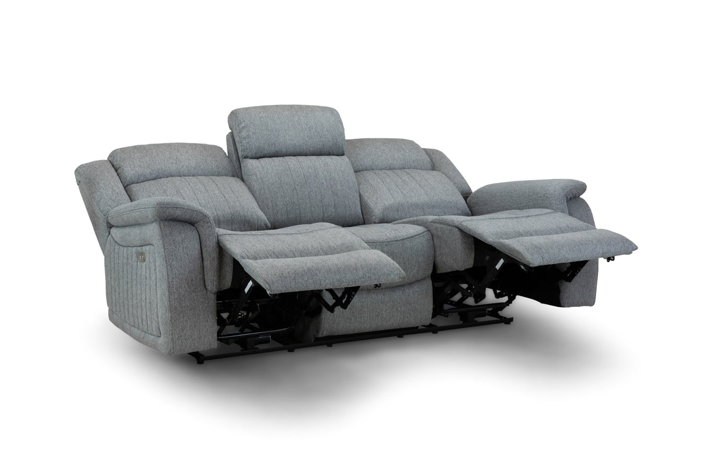 Linden Recliner Sofa Grey 3 Seater