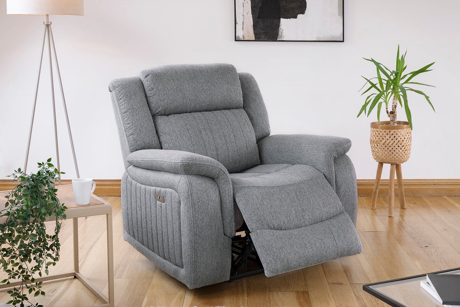 Linden Recliner Sofa Grey Armchair