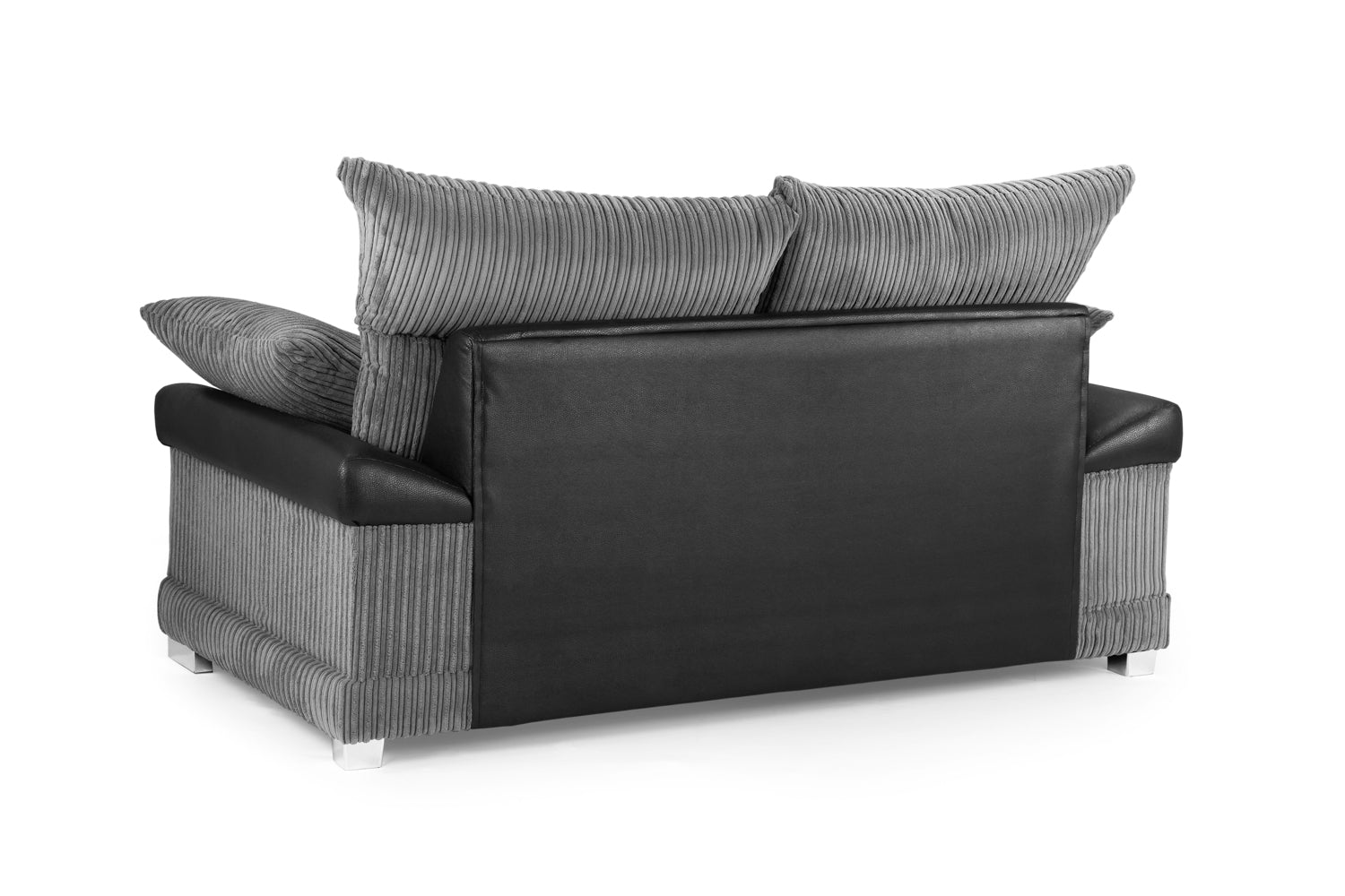 Logan Sofa Black/Grey 2 Seater