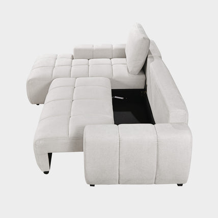 Lora Sofa Bed Stone Left Hand Facing Corner