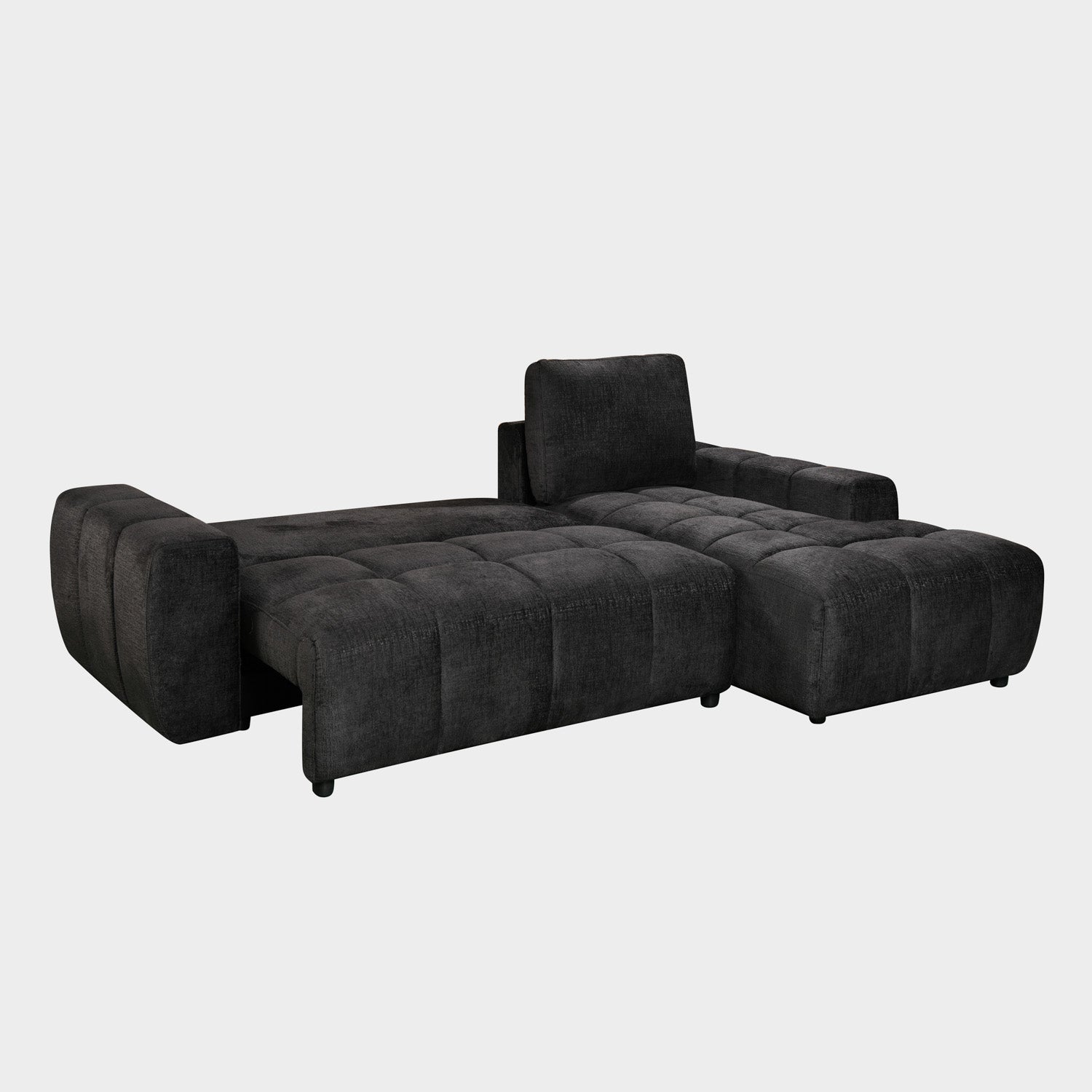 Lora Sofa Bed Black Right Hand Facing Corner