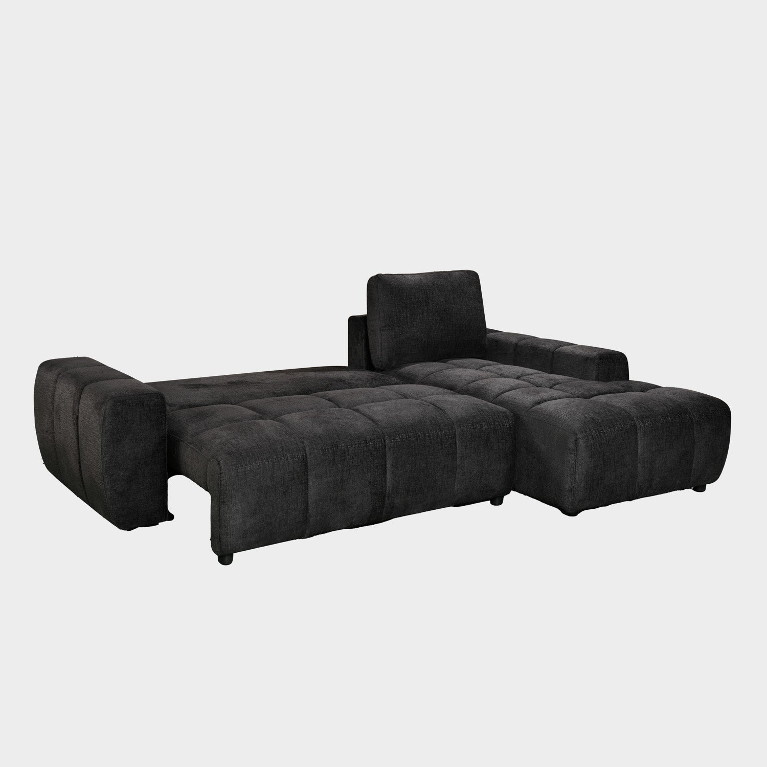 Lora Sofa Bed Black Right Hand Facing Corner