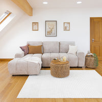 Lora Sofa Bed Mushroom Left Hand Facing Corner