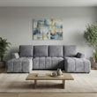 Lora Sofa Bed U Shape Corner Graphite