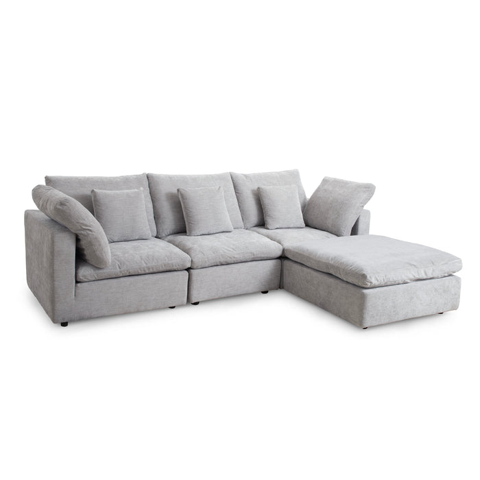 Lotus Feather Sofa Grey Modular Corner