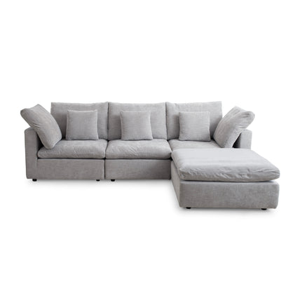 Lotus Feather Sofa Grey Modular Corner