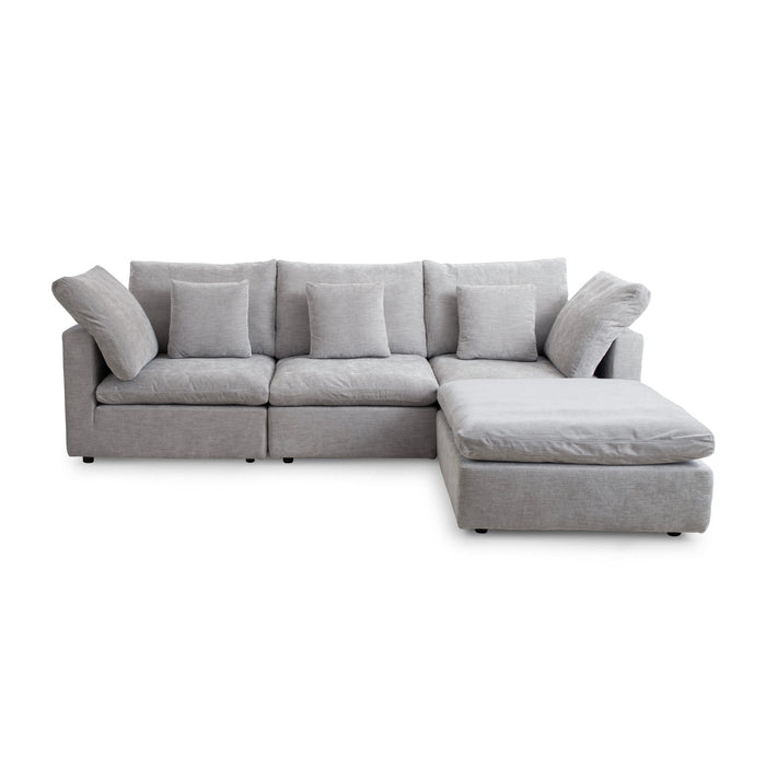 Lotus Feather Sofa Grey Modular Corner