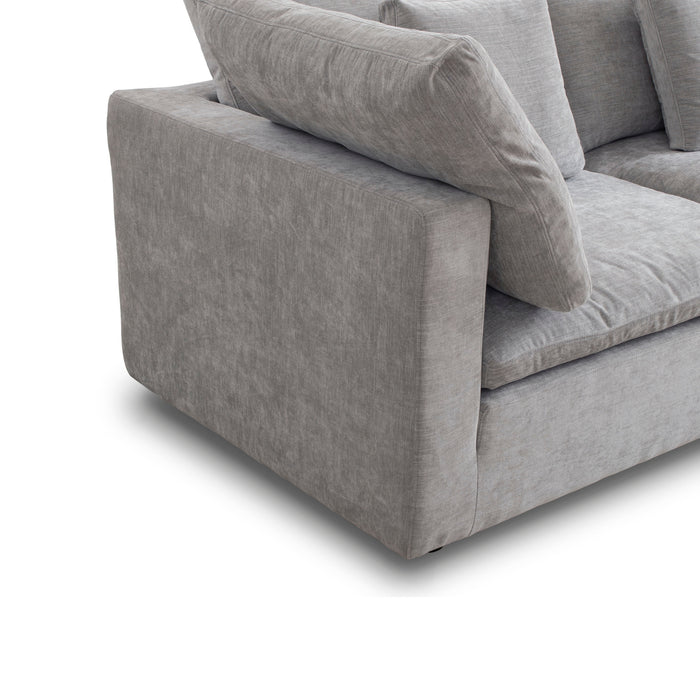 Lotus Feather Sofa Grey Modular Corner
