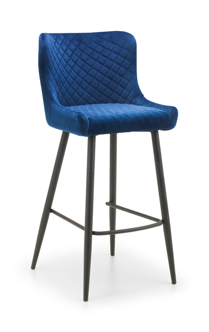 Lumin Bar Stool Blue/Black