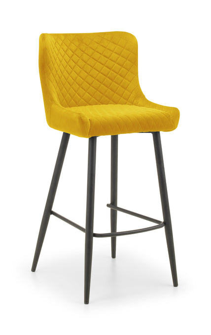 Lumin Bar Stool Mustard/Black