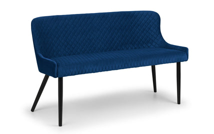 Lumin High Back Bench Blue/Black