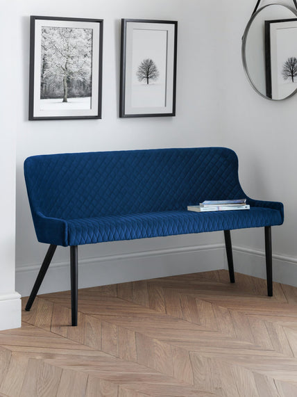 Lumin High Back Bench Blue/Black