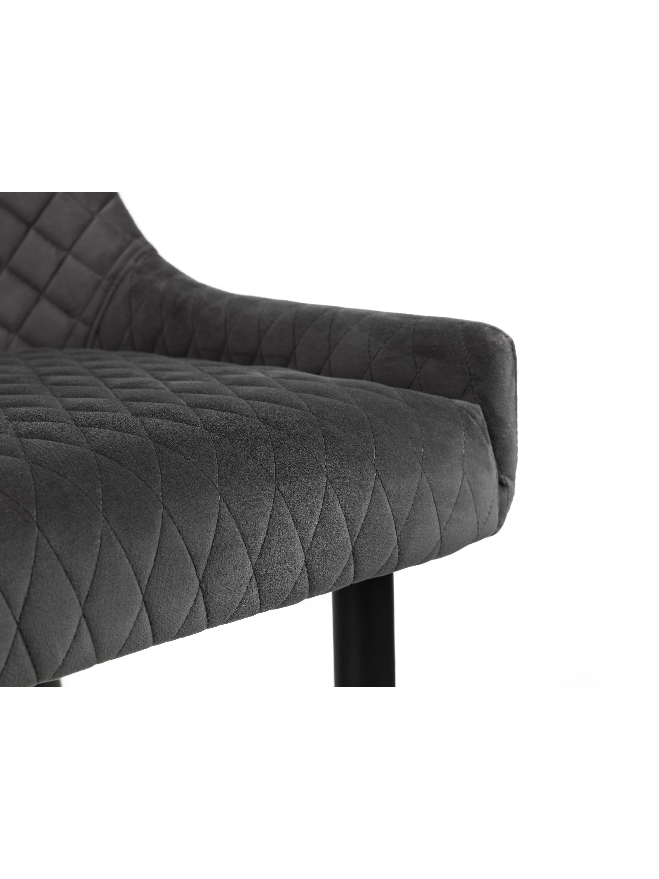 Lumin High Back Bench Grey/Black