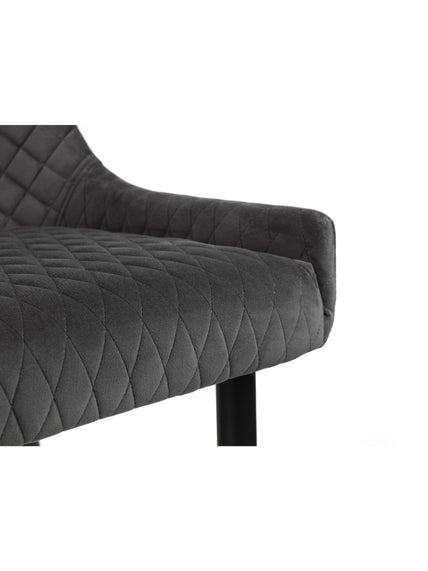 Lumin High Back Bench Grey/Black