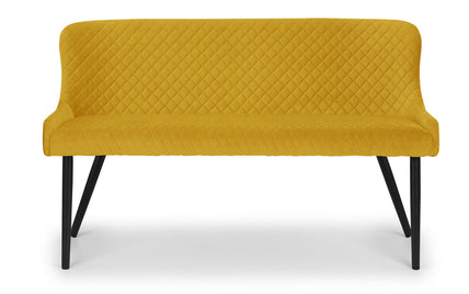 Lumin High Back Bench Mustard/Black
