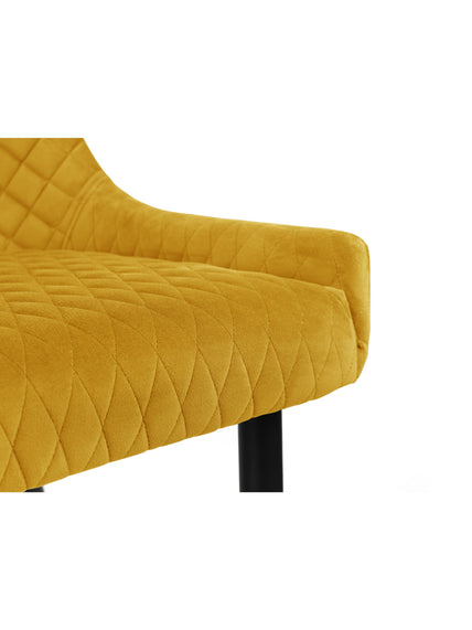 Lumin High Back Bench Mustard/Black