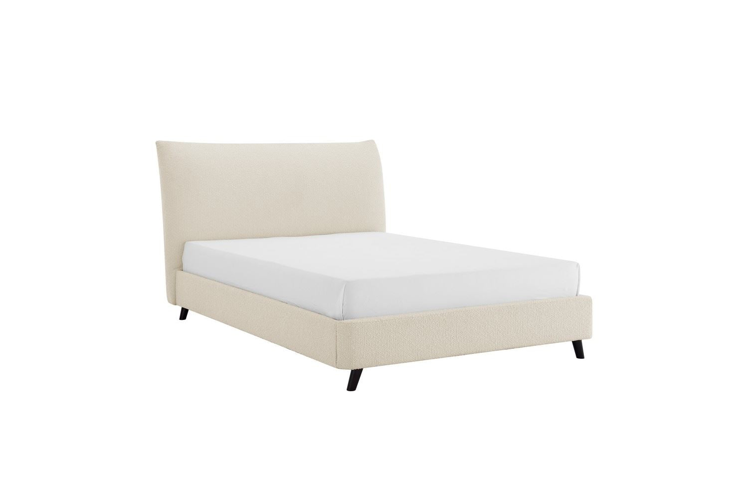 Luna Pillow Bed Frame King Ivory Boucle