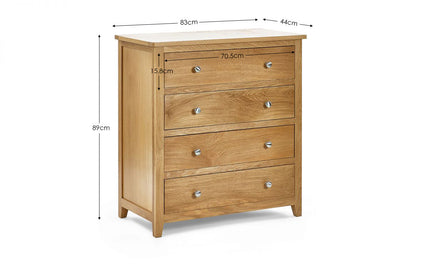 Maeve 4 Drawer Chest Oak