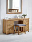 Maeve Twin Dress Table And Stool Oak