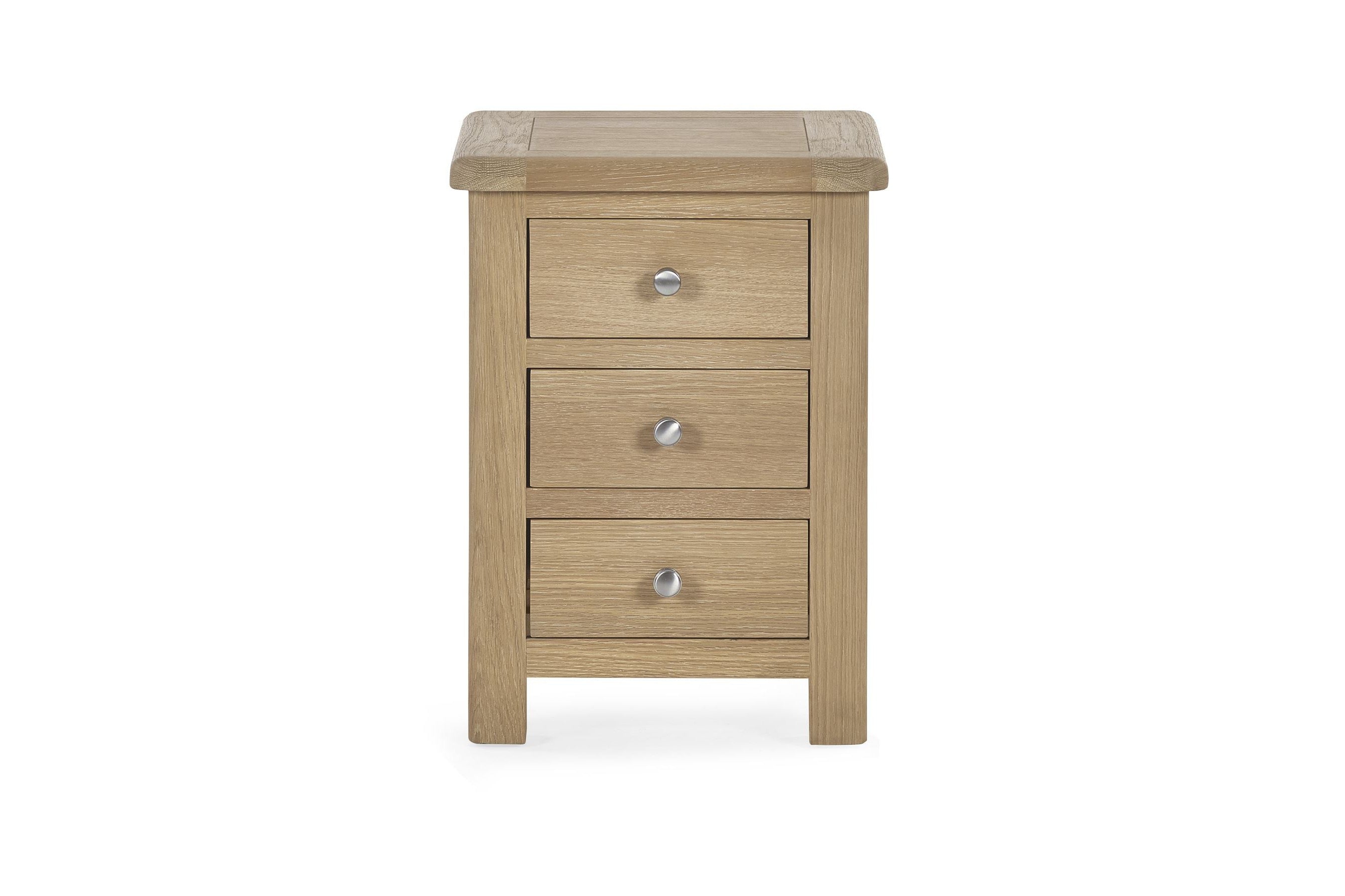 Melissa Bedside Limed Oak 3 Drawer