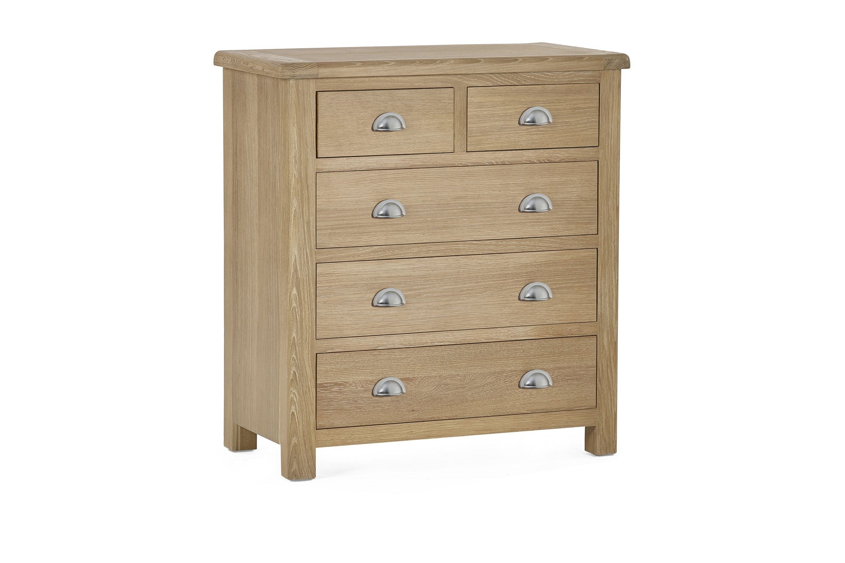 Melissa Chest Limed Oak 3+2 Drawer