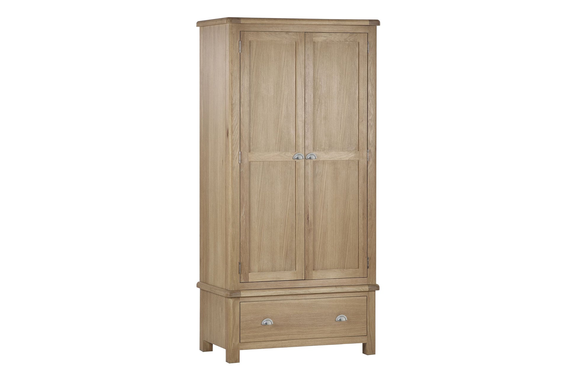 Melissa Wardrobe Limed Oak 2 Door 1 Drawer