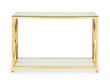 Mesa Console Table Glass & Gold