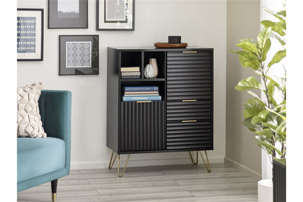 Mira 2 Door 2 Drawer Sideboard Black