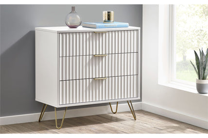 Mira Chest White 3 Drawer