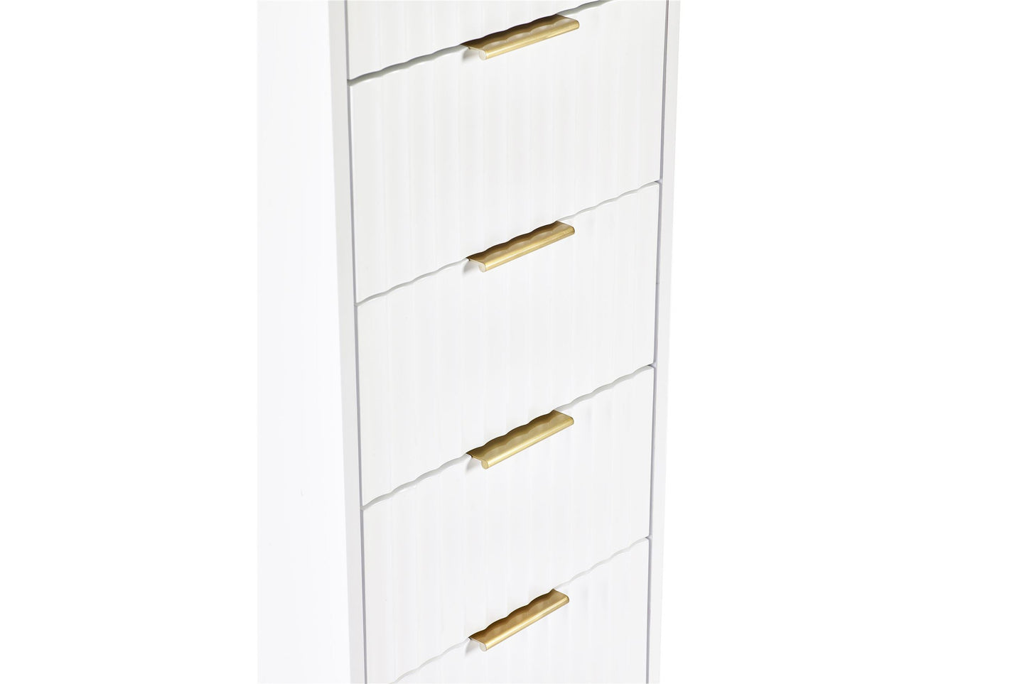 Mira Chest White 5 Drawer Tall