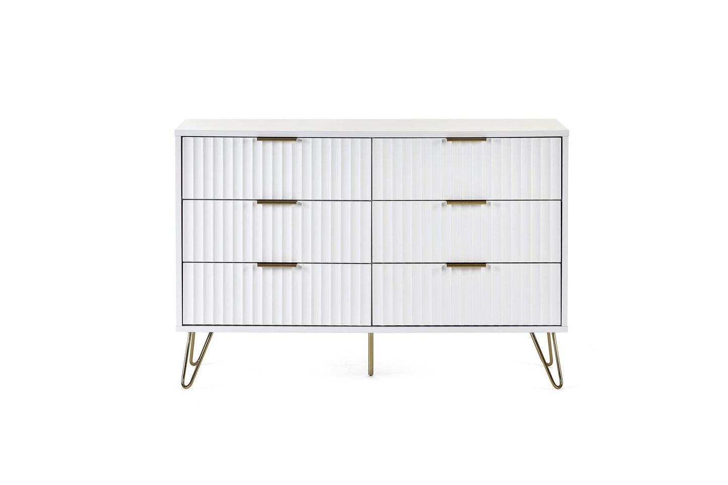 Mira Chest White 6 Drawer